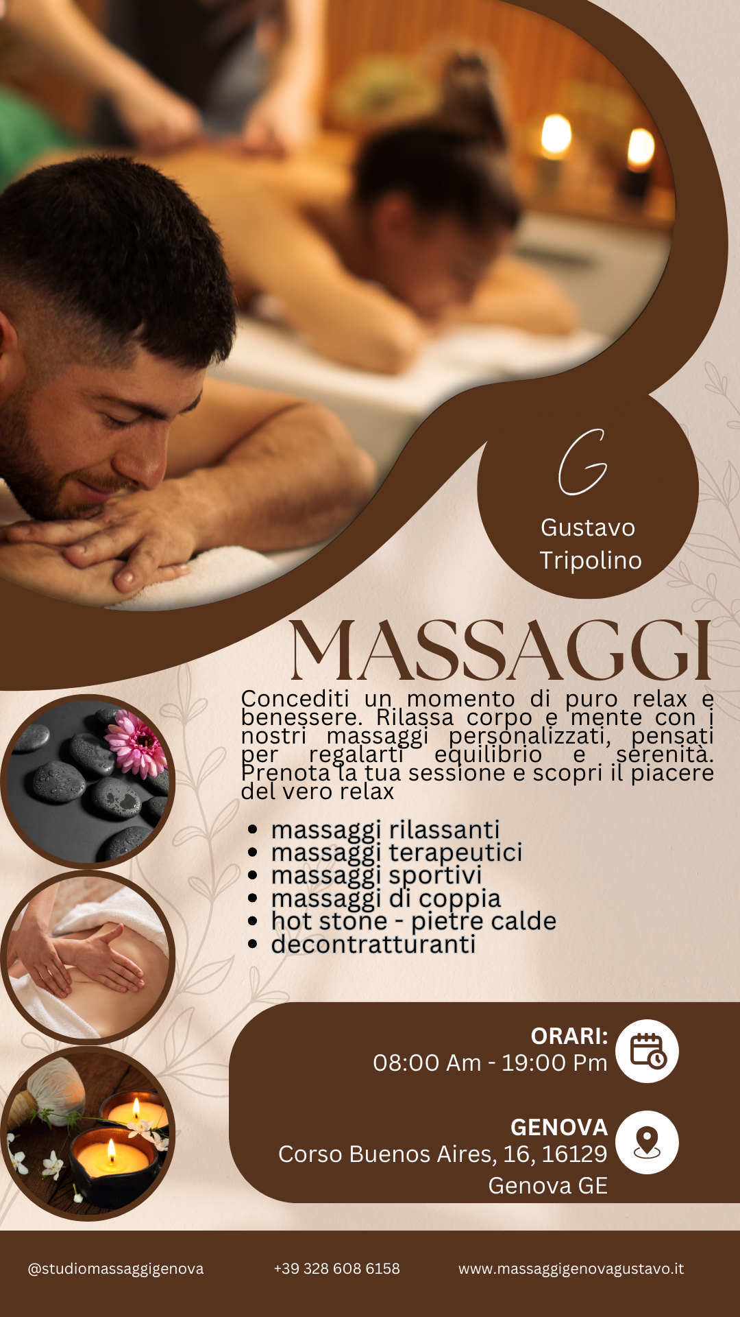 volantino offerta massaggio a Genova